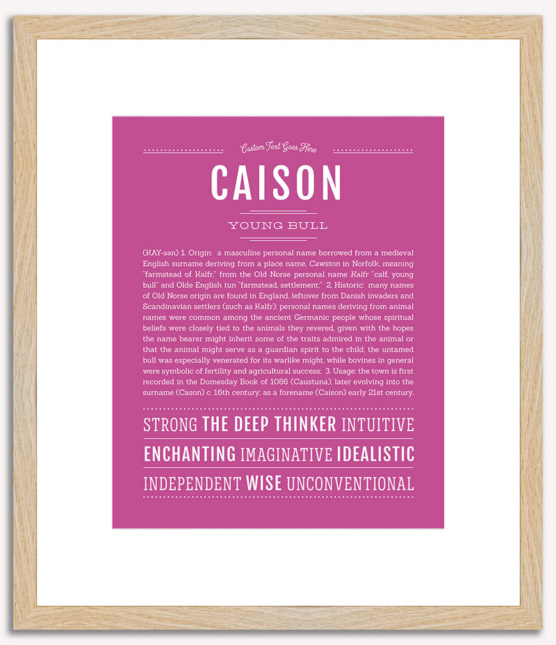 Caison | Name Art Print