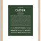 Caison | Name Art Print