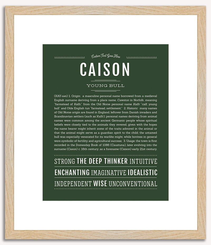 Caison | Name Art Print