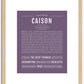 Caison | Name Art Print