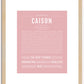 Caison | Name Art Print