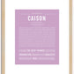 Caison | Name Art Print