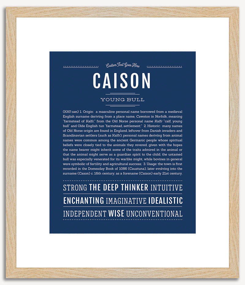 Caison | Name Art Print