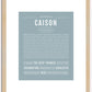 Caison | Name Art Print