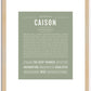 Caison | Name Art Print