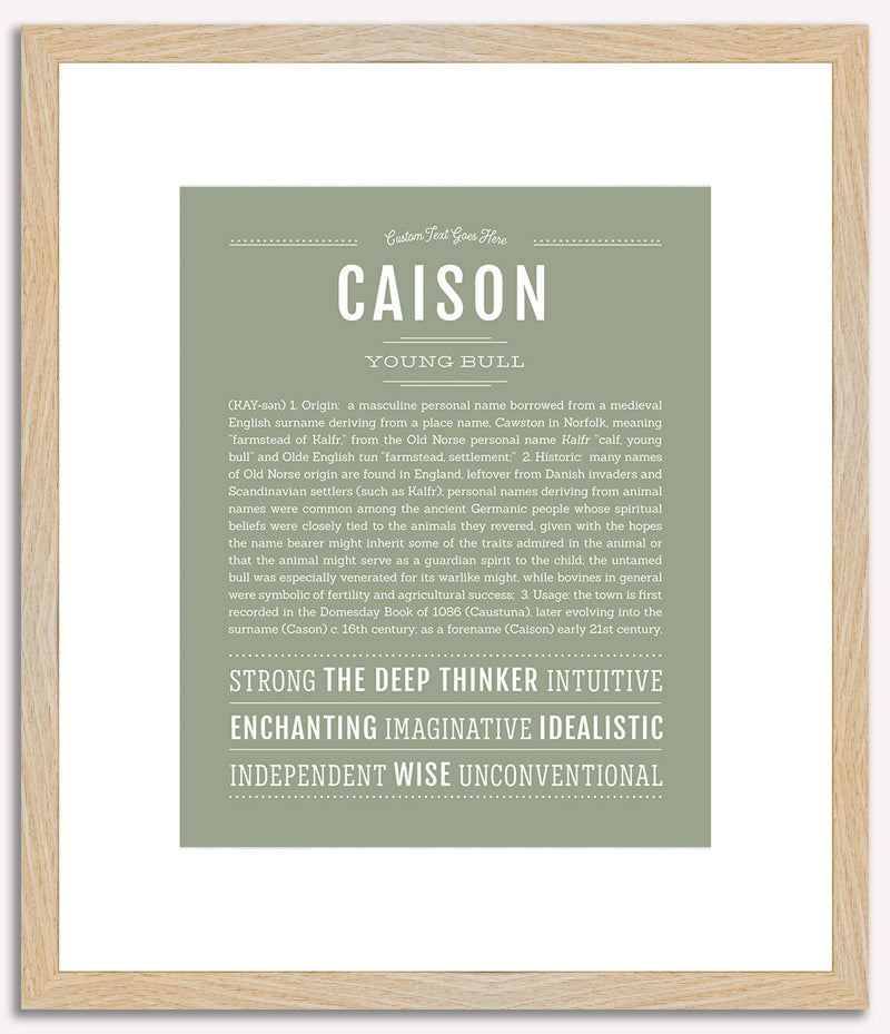 Caison | Name Art Print