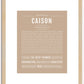 Caison | Name Art Print