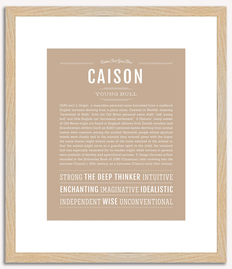 Caison | Name Art Print