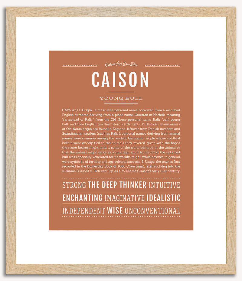 Caison | Name Art Print