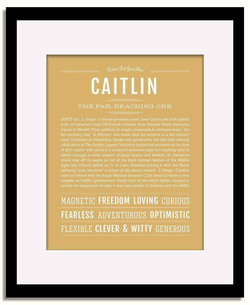 Frame Options | Matte Gold | Black Frame, Matted