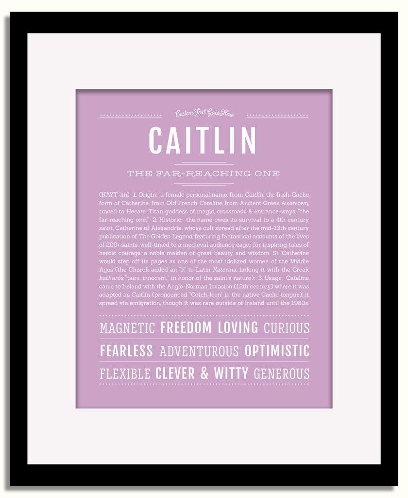 Frame Options | Lilac | Black Frame, Matted