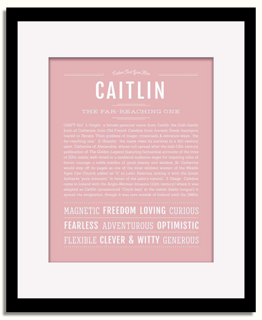 Frame Options | Dusty Rose | Black Frame, Matted