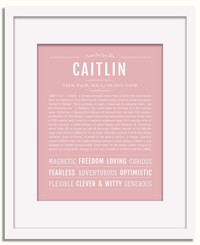 Frame Options | Dusty Rose | White Frame, Matted