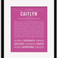 Frame Options | Dark Pink | Black Frame, Matted