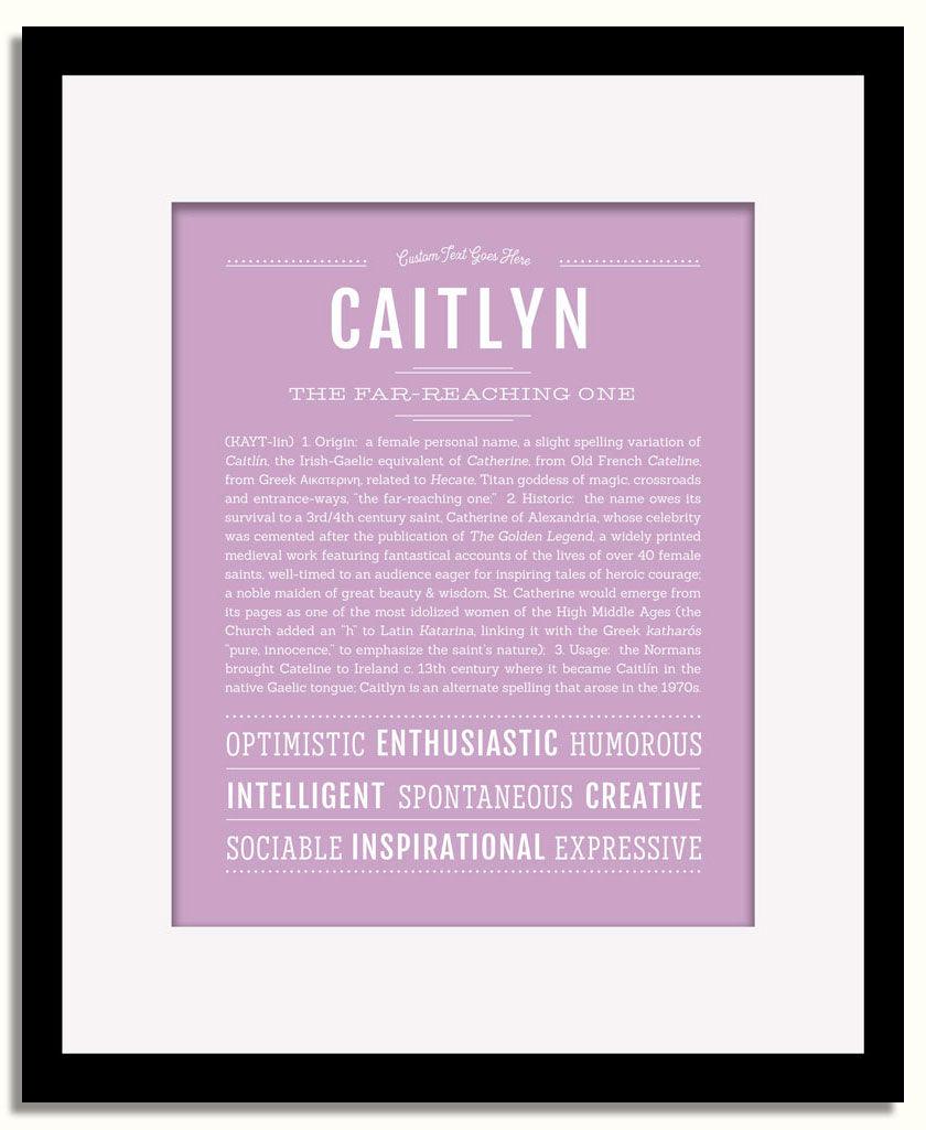 Frame Options | Lilac | Black Frame, Matted