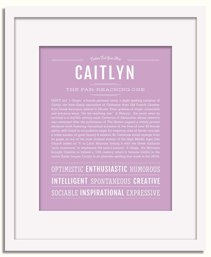 Frame Options | Lilac | White Frame, Matted