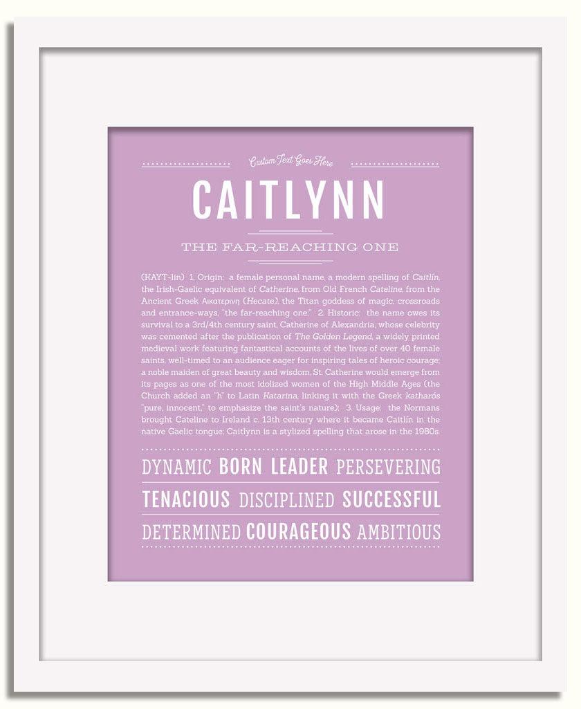 Frame Options | Lilac | White Frame, Matted