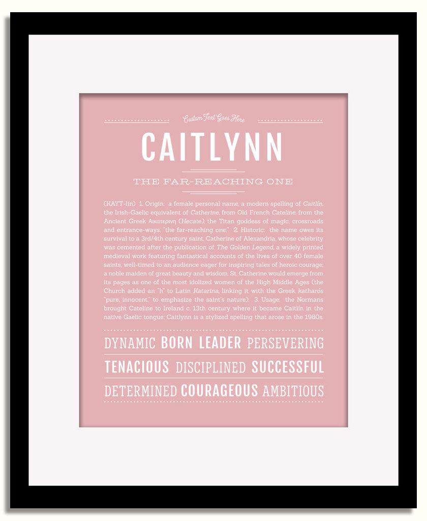 Frame Options | Dusty Rose | Black Frame, Matted