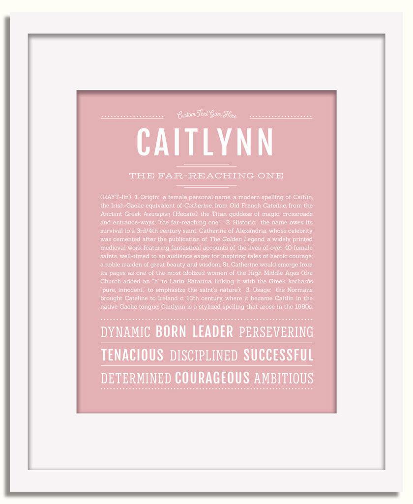 Frame Options | Dusty Rose | White Frame, Matted