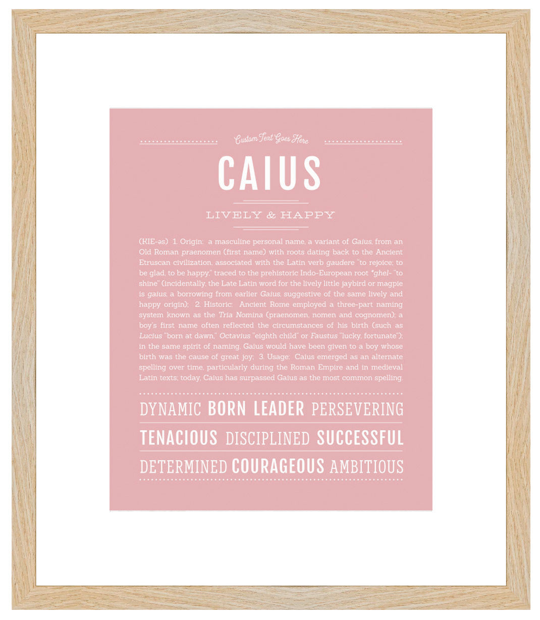 Frame Options | Dusty Rose | Maple Frame, Matted