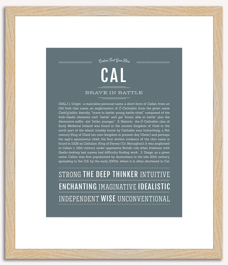 Cal | Name Art Print