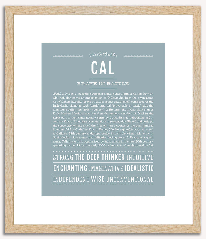 Cal | Name Art Print