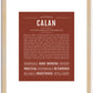 Calan | Name Art Print