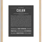 Calan | Name Art Print