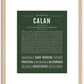 Calan | Name Art Print