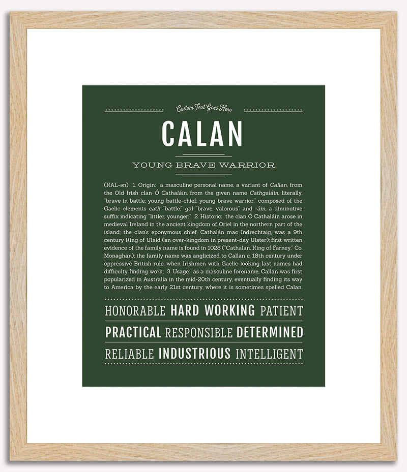 Calan | Name Art Print