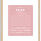 Calan | Name Art Print