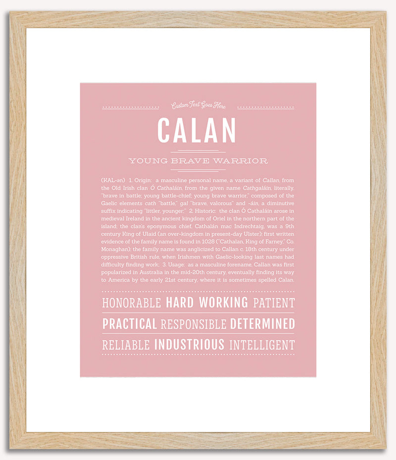 Calan | Name Art Print