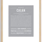 Calan | Name Art Print