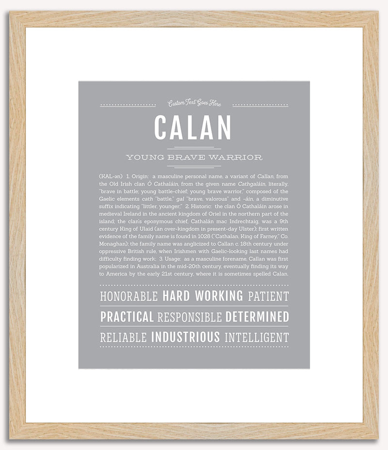 Calan | Name Art Print