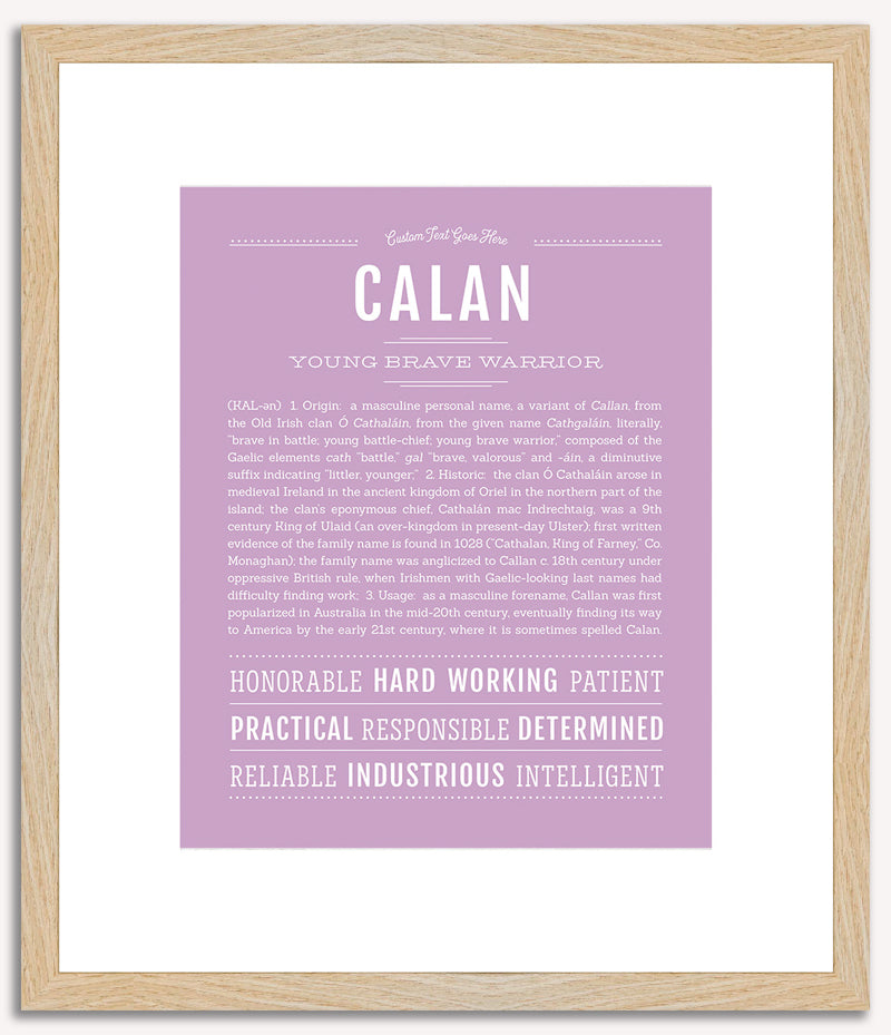 Calan | Name Art Print