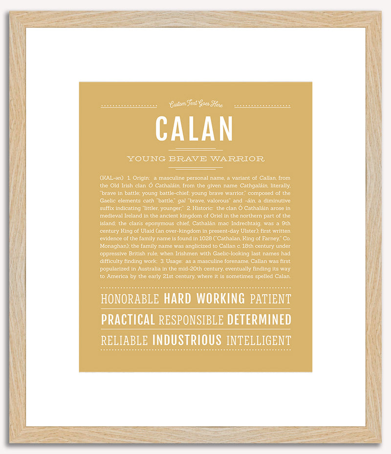 Calan | Name Art Print