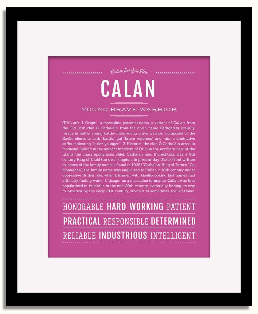 Frame Options | Dark Pink | Black Frame, Matted