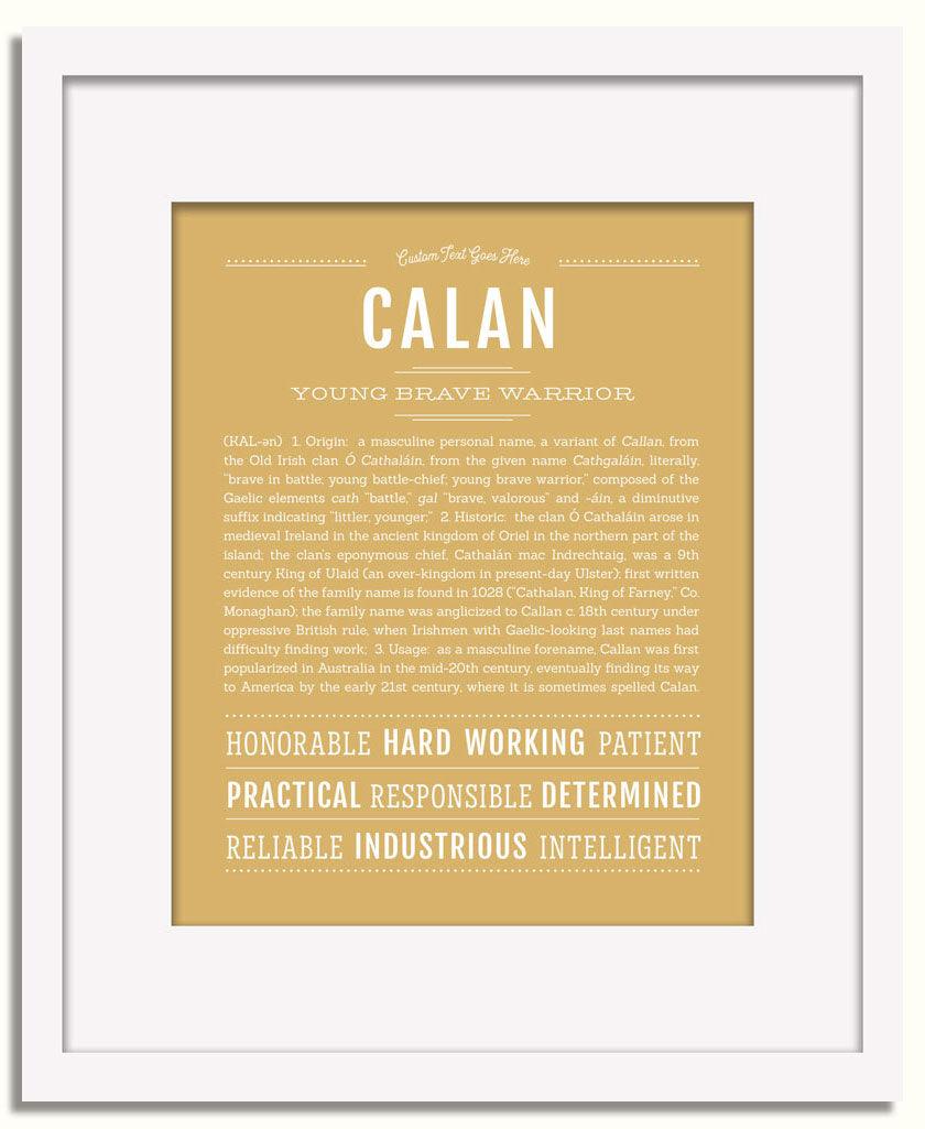 Frame Options | Matte Gold | White Frame, Matted