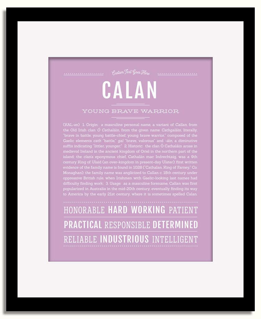 Frame Options | Lilac | Black Frame, Matted