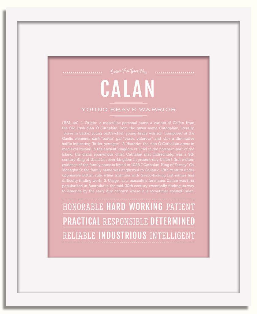 Frame Options | Dusty Rose | White Frame, Matted