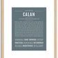 Calan | Name Art Print