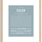 Calan | Name Art Print