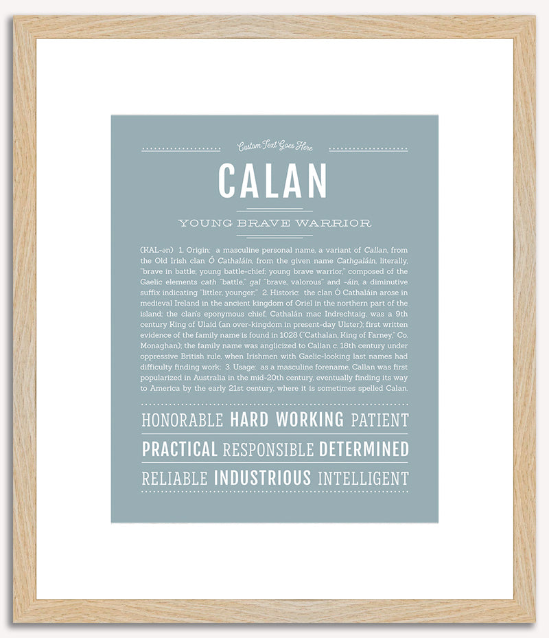 Calan | Name Art Print