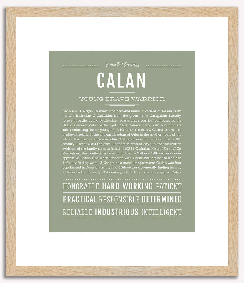 Calan | Name Art Print