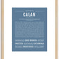 Calan | Name Art Print