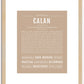 Calan | Name Art Print