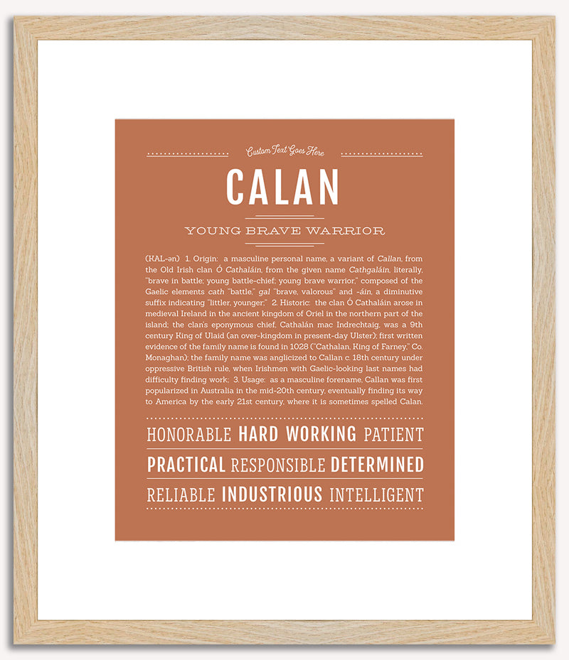 Calan | Name Art Print