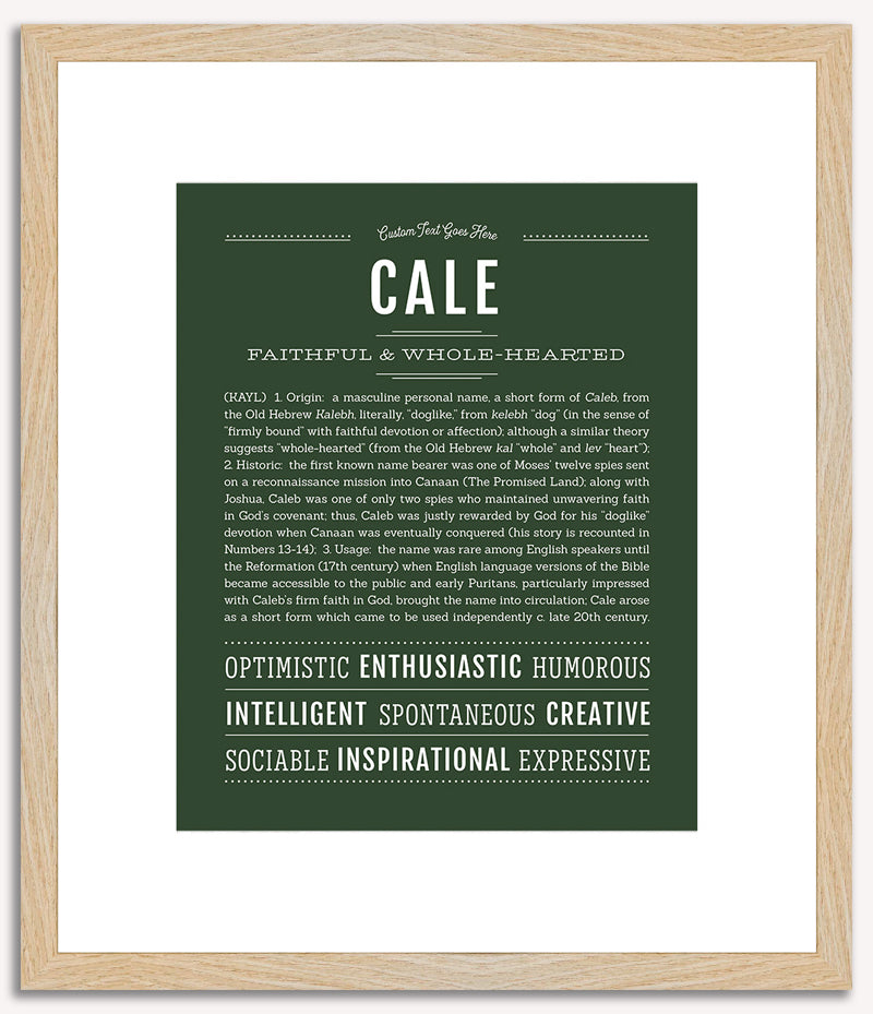 Cale | Name Art Print