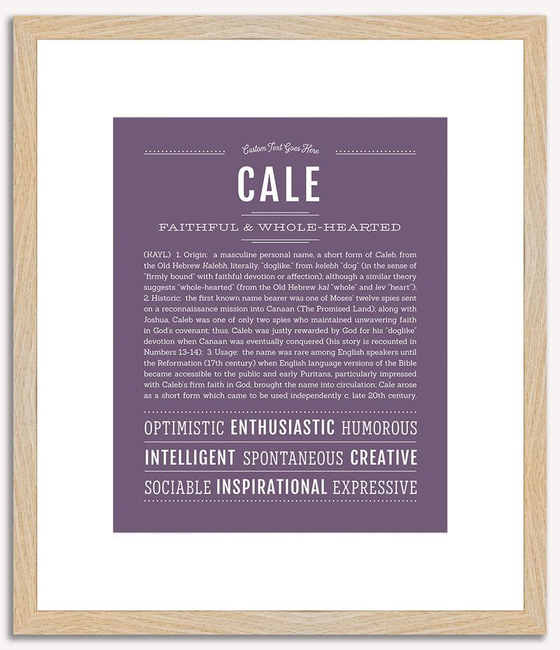 Cale | Name Art Print