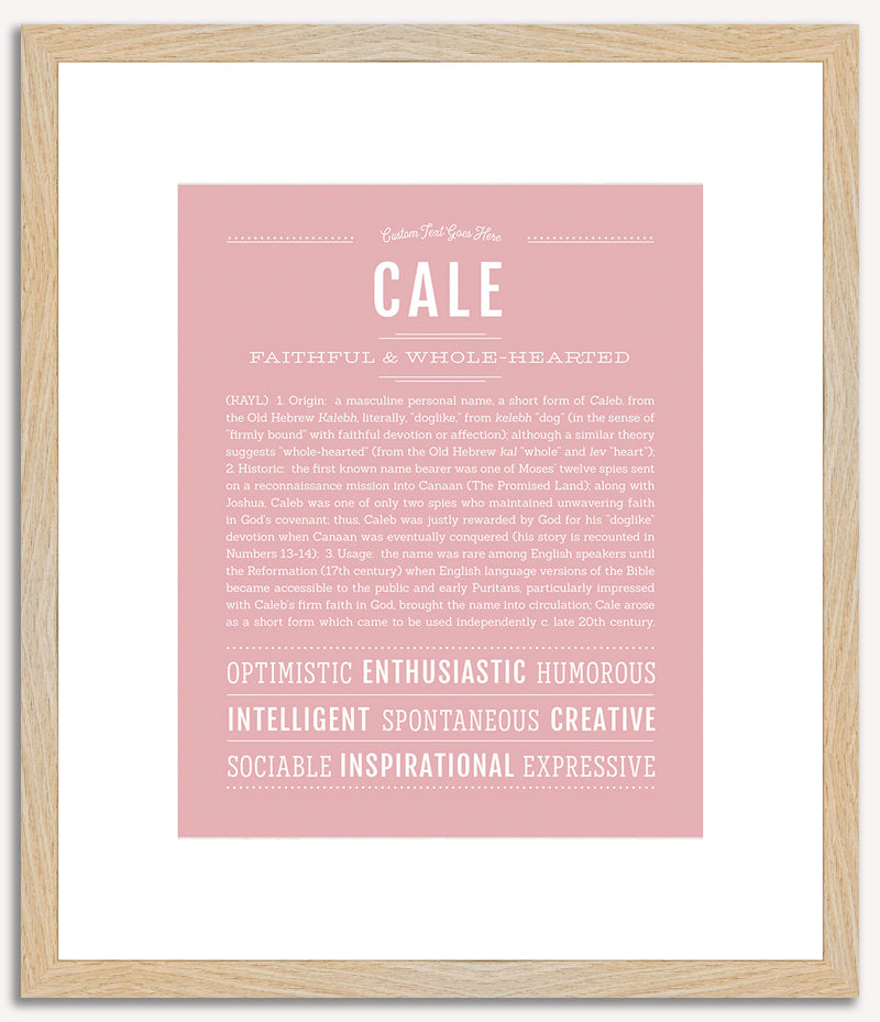 Cale | Name Art Print